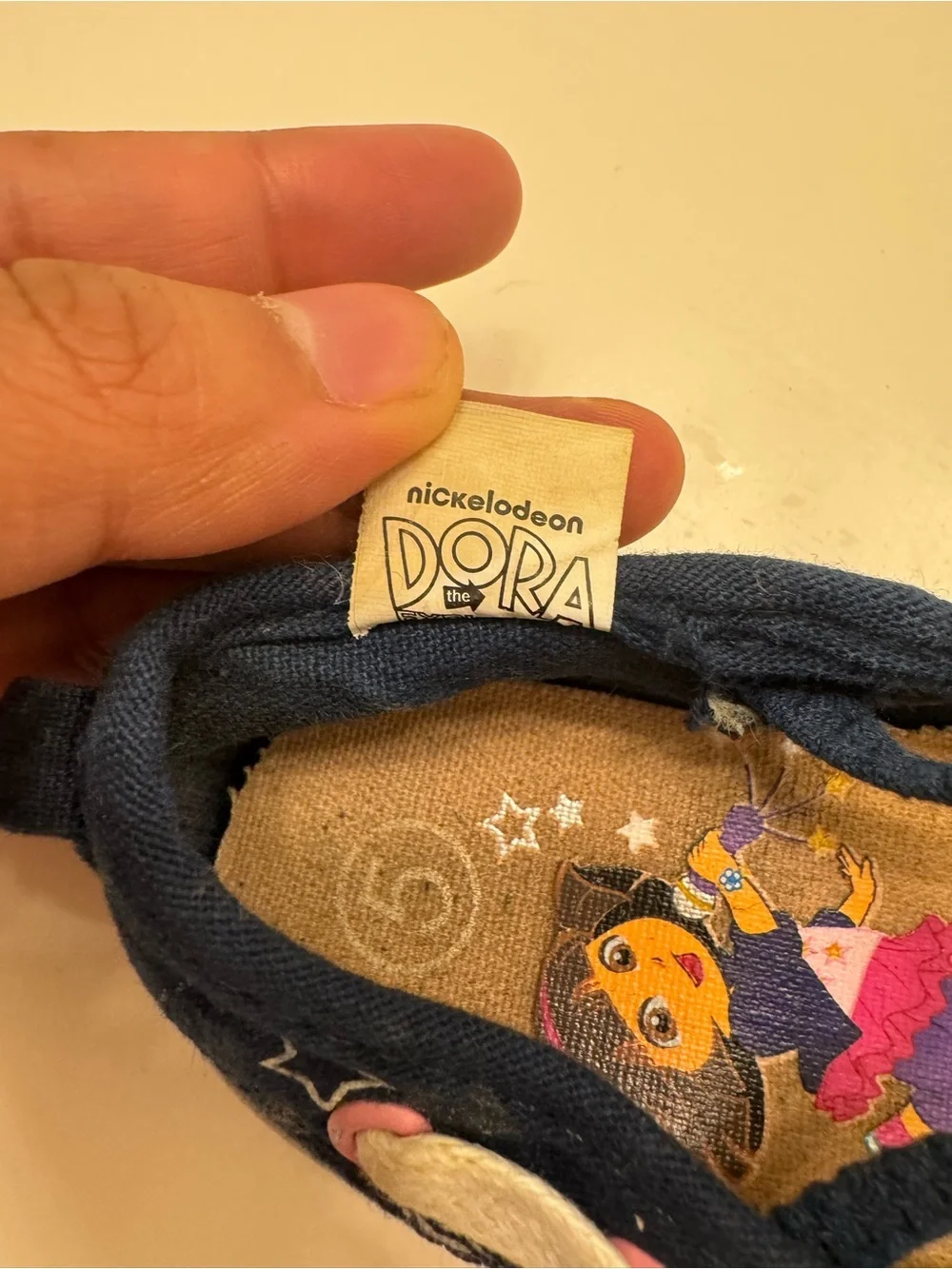 Nickelodeon Navy Girls Slip-On Shoes with Pink Accents